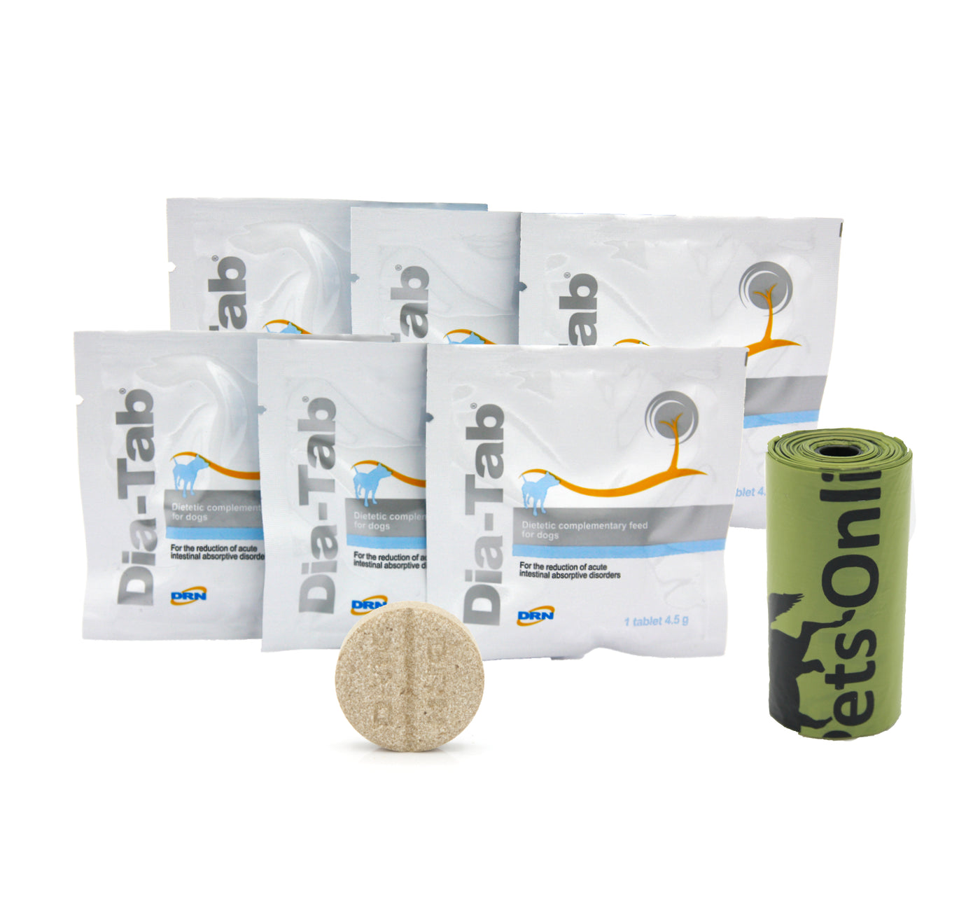 Simply Pets Online Dog Diarrhoea Tablets - Fast and Effective Cat and Dog Diarrhoea Treatment | Provides fast relief for your cat or dogs digestive upset (6 Pack Chewable Tablets)