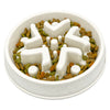 Slow Feed Dog Bowl No Plastic, Bamboo Fibre. Designed by 2 Vets