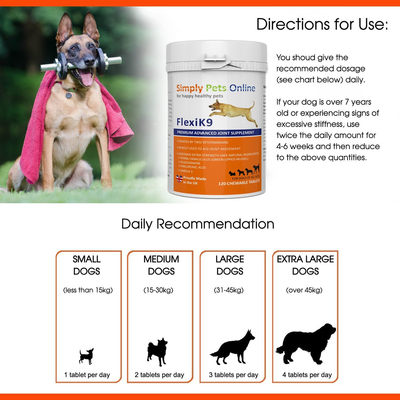 Flexidog (FlexiK9) Dog Joint Supplement
